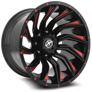 XF Off-Road – XF-224 – Black – 20″x10″ -12mm – Summer Wheels – XF-224201051397150-12GBMLR